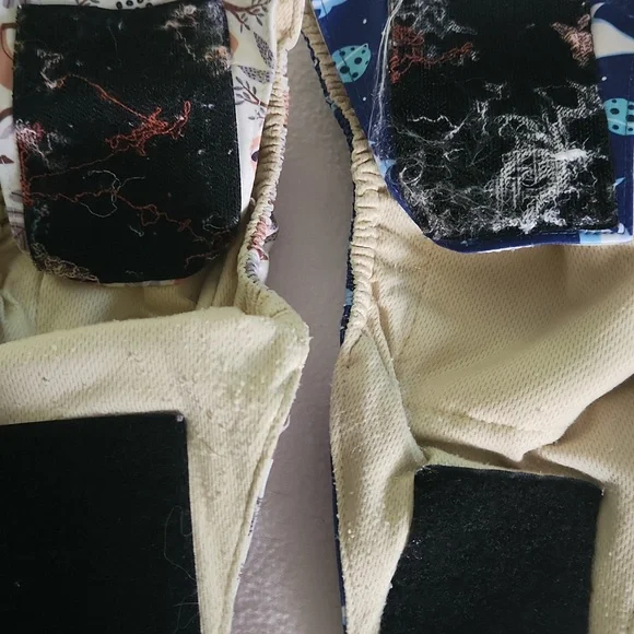 Reusable Doggy Belly Band Wrap Diaper Set - Navy Space, Blue Shark  Sloth Prints - Picture 5 of 7